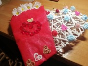 Serce drewniane walentynkowe