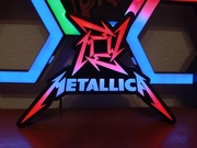 Lampka LED 3D METALLICA – Podświetlane Logo RGB – Dekoracja dla fana rocka