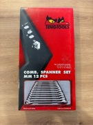 Zestaw kluczy płasko-oczkowych ze stali Cr-V 12 szt. TengTools TT1236