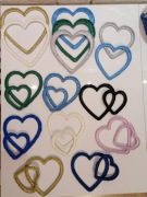 Serca dekoracyjne zawieszki 