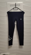 Legginsy Adidas r. S getry granatowe logo