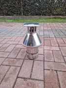 Końcówka wylotowa pionowa FI80/125 LUMO Komin stal kwasoodporna 