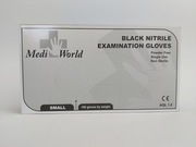 Rękawice nitrylowe 100 szt. Rozmiar S CZARNE