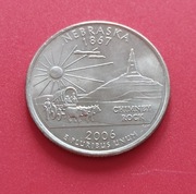 Moneta 1/4 dolara USA - 2006. Nebraska 1867.