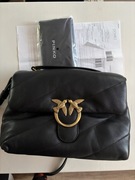 Pinko - Skórzana listonoszka LOVE MAXI QUILT H