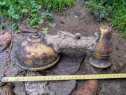 Przedwojenna uliczna lampa naftowa