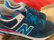 Buty New Balance WL574MOY niebieskie rozmiar  37