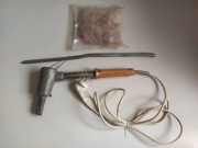 Lutownica elektryczna do rynien, rynnowa 200W, 400°C + kalafonia + cyna 