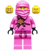 LEGO Minifigurka "Zane - Avatar Pink Zane" (njo0561) - Ninjago