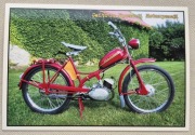 Pocztówka motorower Komar 1960