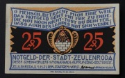 Notgeld Niemcy miasto Zeulenroda 25 Pf 1921 