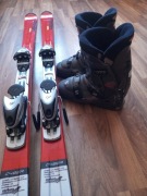 Sprzedam używane narty zjazdowe z butami Head 