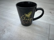 Kubek ceramiczny "Stay Wild", kolor czarny