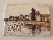 Magnes na lodówkę GDAŃSK TRÓJMIASTO ŻURAW Sopot Gdynia Hel Jurata (4K)
