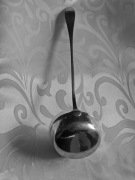 FRAGET NIE HEFRA ŁYŻKA WAZOWA WZÓR POZNAŃSKI POSREBRZANE