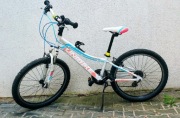 Rower Unibike Roxi rama 11", koła 24" biało-malinowy 
