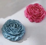 Kwiat PIWONII forma silikonowa 9*4.3 do odlewów Świec Mydła Gipsu Żywic 