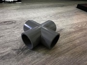 Lacznik rur 25mm 4-katny czwornik PCV