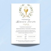 Zaproszenia komunijne Hostia