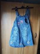 Ogrodniczki sukienka dziecięce rozmiar 134