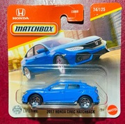 MATCHBOX Mainline 2025 - 2017 Honda Civic Hatchback - Stan Idealny