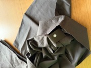 Pościel pojedyncza H&M Home bawełniana ciemno-szara