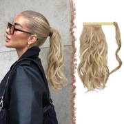 Przedłużenie kucyka treski doczepy syntetyczne 35cm blond