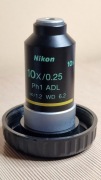 Obiektyw Nikon mikroskop CFI LWD ADL 10x PH1 