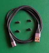 Kabel USB-C magnetyczny w oplocie UGREEN zestaw 2x USB typ C 2x micro USB