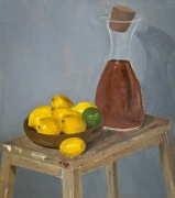 Obraz olejny - Martwa natura z cytrynami i herbatą