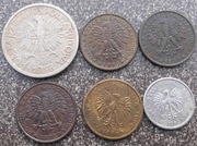 monety 2 złotowe zestaw 6 szt