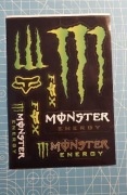 MONSTER ENERGY FOX MOTOCROSS NAKLEJKA STICKER
