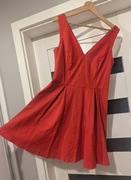 Sukienka mini czerwona MOHITO rozmiar 40 jak nowa OKAZJA rozkloszowana