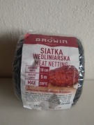 SIATKA WĘDLINIARSKA czarna 5m x 18cm do 220°C - BROWIN 310106