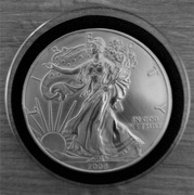 ONZA 1$  LIBERTY  AMERYKAŃSKI ORZEŁ   Srebro 999/1000 r.2008