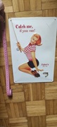 Plakietka pin up girl