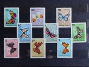 Znaczki Węgry 1966 motyle