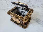 Huculska Ludowa Szkatułka Folklorystyczna Antyk Antyczna Piękna