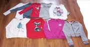 Zestaw paka ubrań dla dziewczynki r 122/128 bluzka bluza święta