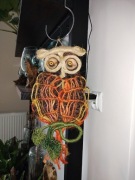 SOWA MAKRAMOWA Z SIZALU