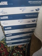 Rękawice rękawiczki nitrylowe niebieskie A'100 S,L,XL