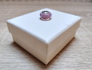 Yes charms charm dots beads koralik srebro szkło murano murano różowy 