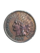 USA 1 cent Indian Head 1865 rok 