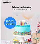 Samsung - Kod zniżkowy 100zł na zakupy za min 500zł w sklepie Samsung