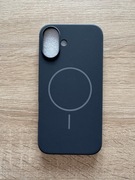 Czarny case etui z MagSafe iPhone 16 Plus