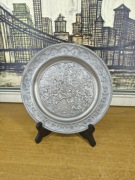 Talerz dekoracyjny cynowy – średnica 22 cm