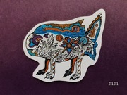 Rybka naklejka handmade