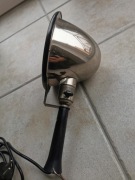 Stara ręczna lampa loft, metal nikiel bakielit sprawna