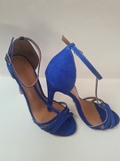 Buty granatowe szpilka KAZAR