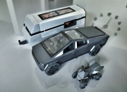 Tesla Cybertruck piękny model 1:32, przyczepa, quad, pickup 